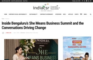 she means business india csr