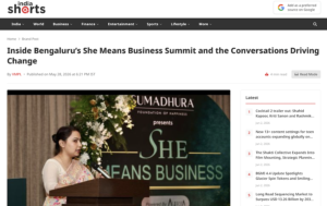 she means business india shorts